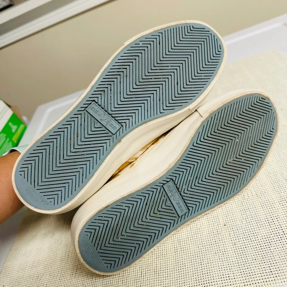 SeaVees Baja Platform Mulholland Cowhide Slip On Sneakers size 7 Womens